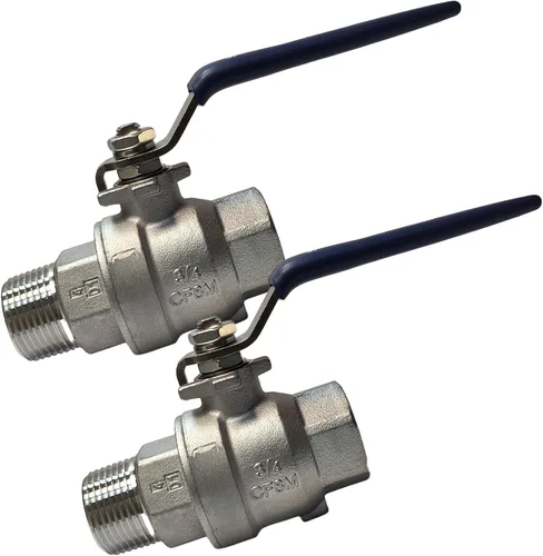 Miniatura 7 de Válvula de bola de acero inoxidable 316 de 1 pulgada hembra a macho, 2 piezas con rosca NPT de puerto completo, 1000 WOG, válvula de cierre
