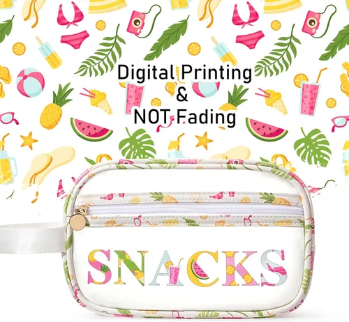 Miniatura 4 de COSHAYSOO Bolsas transparentes para aperitivos, bolsa de viaje para mujeres y niñas, lindas vacaciones de verano, playa, piscina, día del lago