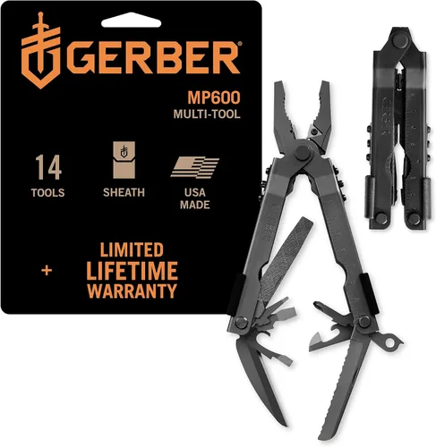 Miniatura 8 de Gerber Gear MP600 Multiherramienta Multi-Alicate – Fabricado en Estados Unidos – Pro Scout, 13 herramientas