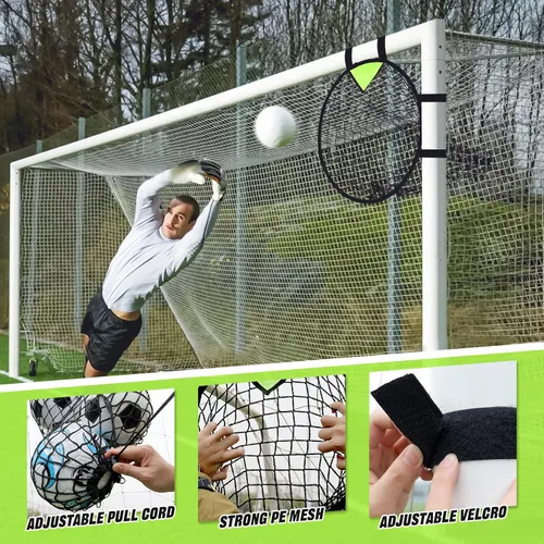 Miniatura 3 de BOHEN Juego de 2 unidades de objetivos de fútbol – Pop-up portátiles Top Bins Target – Fútbol de precisión de disparo para diversión sin fin y Verde