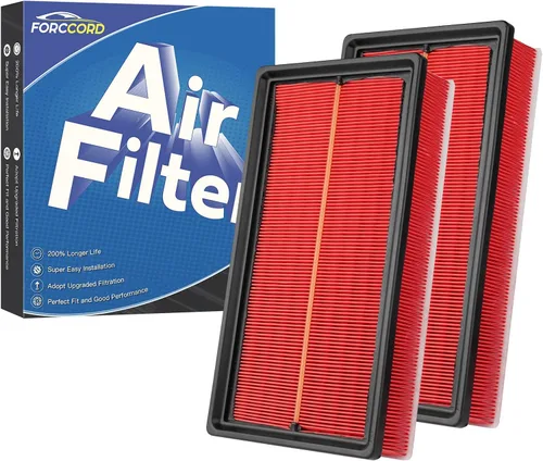 Paquete de 2 Filtros de Aire para Motor Compatible con Volkswagen Atlas 2025-18 2.0L 3.6L, 2025-20 Atlas Cross Sport 2.0L 3.6L Reemplazo de Filtro
