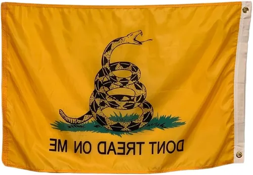 Miniatura 2 de Bandera Gadsden de 2 x 3 pies, nailon para todo tipo de clima, para exteriores, fabricada en Estados Unidos