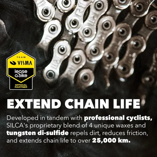 Miniatura 3 de SILCA Secret Bike Chain Wax Blend, 17.64 oz - Cera de fusión en caliente para lubricante de cadena de bicicleta con nano disulfuro de tungsteno - El