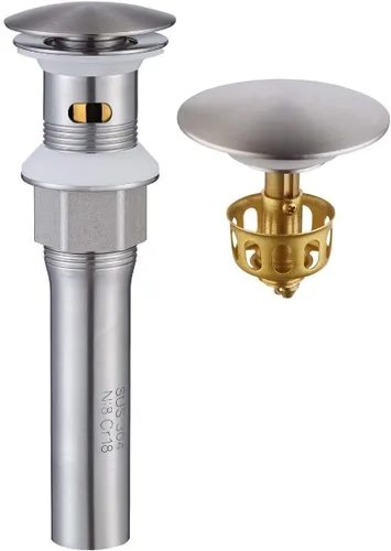 Miniatura 15 de KAIYING - Tapón de drenaje desplegable, tapón de drenaje para fregadero de baño con desbordamiento, conjunto de drenaje para fregadero de recipiente