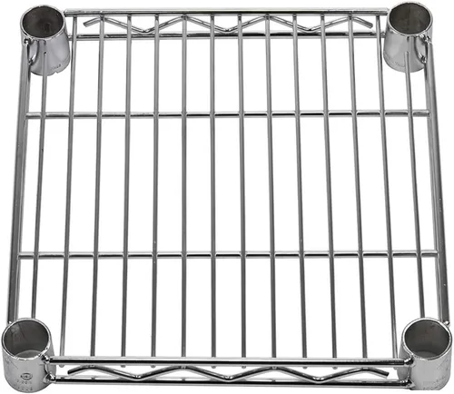 Miniatura 2 de Shelving Inc. Estantería de alambre cromado de 12 pulgadas de profundidad x 12 pulgadas de ancho con estantes de 2 niveles, capacidad de peso de 800