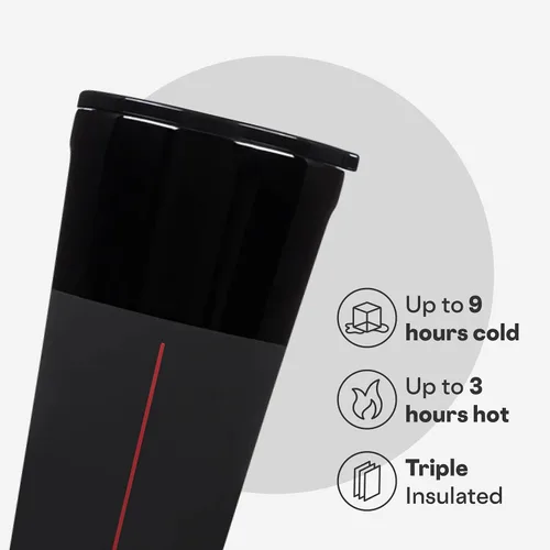 Miniatura 3 de Corkcicle Vaso de Disney – Acero inoxidable con triple aislamiento – Mantiene las bebidas frías 9 horas – Tapa a prueba de derrames – Reutilizable