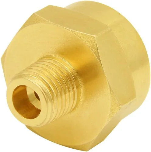 Miniatura 3 de Hooshing Adaptador de recarga de botella de gas propano de 1 libra, rosca NPT macho de 1/4 pulgadas x 1 "-20 hembra de cilindro desechable