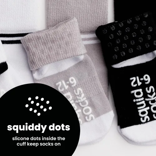 Miniatura 37 de squid socks Calcetines de viscosa de bambú 0-6M, 6-12M, 12-24M y 2T-3T Calcetines que se mantienen puestos