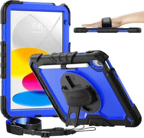 Miniatura 25 de Timecity - Funda para iPad de 9ª/8ª/7ª generación, de 10.2 pulgadas, funda protectora resistente con protector de pantalla, soporte giratorio