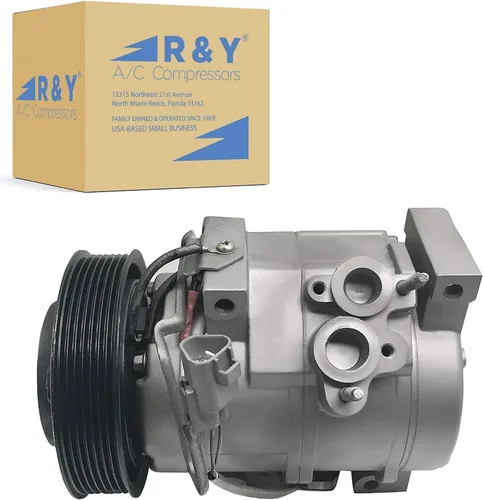 RYC - Compresor de aire acondicionado automotriz y embrague de A/C, compatible con Toyota Camry, Highlander, Solara (2001-2008)