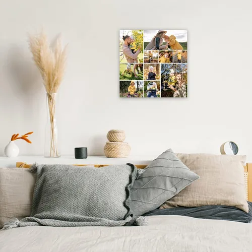 Miniatura 2 de CCWACPP Impresiones en lienzo personalizadas con tus fotos, collage de fotos personalizadas, arte de pared con múltiples fotos, carga tu familia