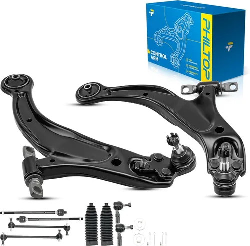 Miniatura 39 de PHILTOP Kit de suspensión delantera de 10 piezas, brazos de control inferiores con juntas de bola, eslabones de extremo de barra estabilizadora