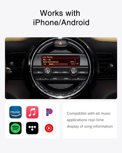 Miniatura 2 de Adaptador Bluetooth para coche compatible con BMW Mini One - Interfaz USB, receptor Bluetooth para iPod Music Sourse compatible con iOS/Android