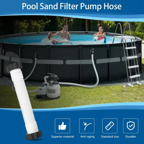 Miniatura 6 de Reemplazo de manguera de bomba de filtro de arena de piscina de 14 pulgadas para bombas de filtro de arena Intex y sistemas de agua salada, manguera