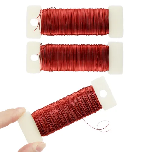 Miniatura 14 de HAHIYO Alambre Negro de Calibre 22 - 1 Rollo, 38 Yardas (115 Pies) Alambre Floral Flexible para Manualidades, Coronas de Navidad, Arreglos