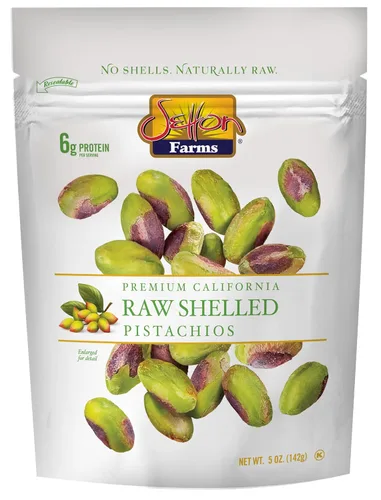 Setton Farms Pistachos sin cáscara naturalmente crudos, sin cáscara, proyecto verificado sin OMG, certificado sin gluten, vegano y kosher, aperitivo