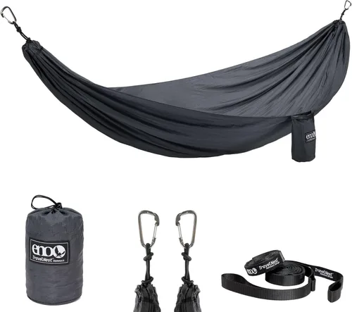 Miniatura 11 de ENO TravelNest Hamaca y Correas Combo - Hamaca Portátil de Senderismo y Camping con Correas Incluidas - Hamaca de Viaje para Camping, Senderismo