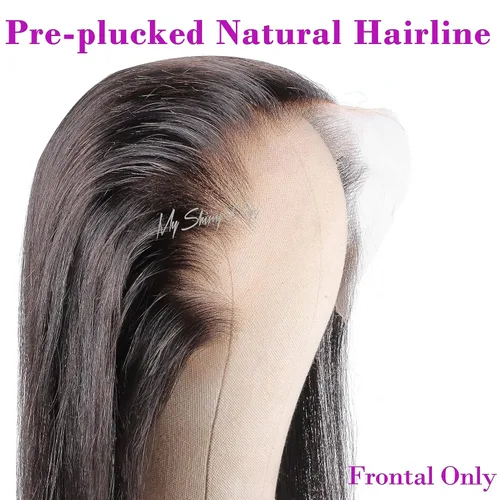 Miniatura 5 de Encaje frontal HD real de 13 x 4 pulgadas, ultra fino, encaje suizo HD, nudos blanqueados, cierre frontal, cabello humano virgen prearrancado