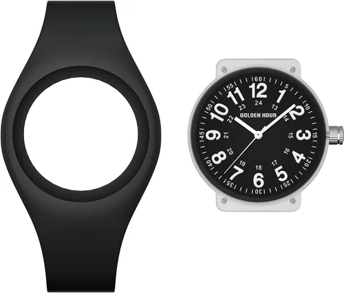 Miniatura 2 de GOLDEN HOUR Relojes deportivos impermeables analógicos unisex para enfermeras, profesionales médicos, estudiantes, esfera militar brillante y fácil