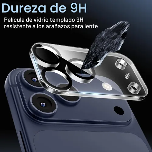 Miniatura 4 de JETech Protector de lente de cámara para iPhone 17 Pro Max de 6.9 pulgadas, vidrio templado 9H, antiarañazos, compatible con fundas, no afecta