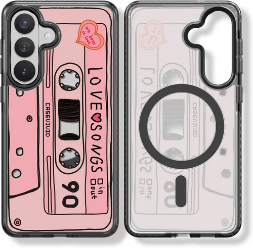 Miniatura 99 de Rosarnnah Funda compatible con Samsung Galaxy S24 Ultra, bonita estética, a la moda, divertida funda con estampado de gatito y gato, duradera a