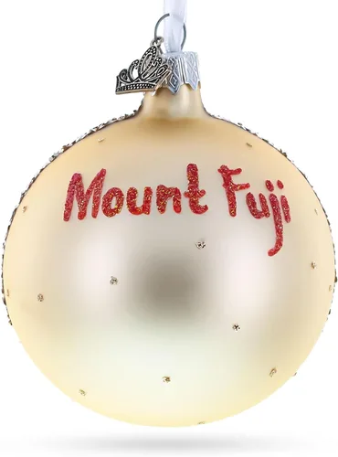 Miniatura 3 de Monte Fuji, adorno navideño de bola de cristal de Japón, 3,25 pulgadas