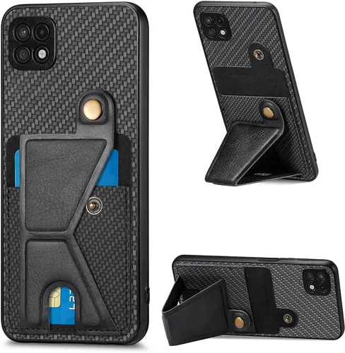 Miniatura 97 de Funda para Xiaomi Poco M5s 4G, Funda para Redmi Note 10 4G / Note 10S 4G / Note 11 SE (India) Funda de cuero PU ranuras para tarjetas Soporte