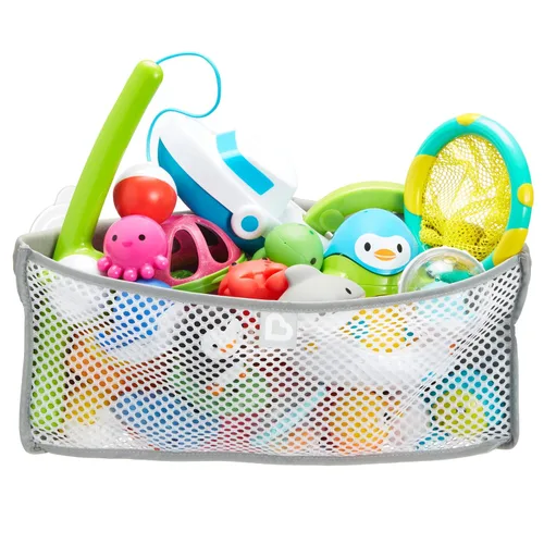 Miniatura 2 de Munchkin® High 'n Dry™ Organizador y almacenamiento de juguetes de baño, tapete de baño acolchado gris y Soft Spot™ para niños, gris