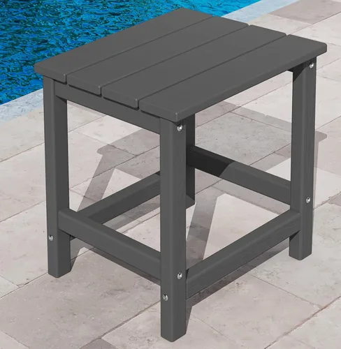 Miniatura 30 de KINGYES Mesa auxiliar doble, mesa auxiliar Adirondack- Aruba