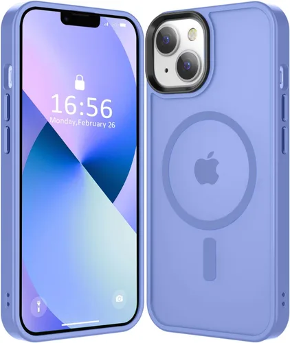 Miniatura 85 de Fuerte magnético para iPhone 11, compatible con Magsafe, [resistente a caídas de 13 pies] Funda trasera translúcida mate con sensación de piel