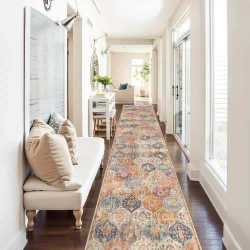 Miniatura 50 de Lahome - Alfombra de marroquí tejida, alfombra para cocina, pasillo, antideslizante, pasillo para entrada, pasillo de lavadero, dormitorio, 274 x