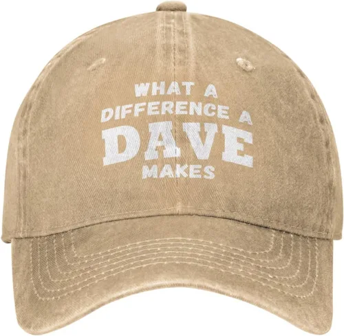 Miniatura 3 de What A Differences A Dave Makes Hat Gorra de béisbol Sombreros para hombres Sombrero ajustable