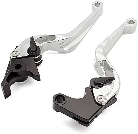 Miniatura 3 de Palancas de embrague de freno ajustables cortas de aluminio CNC para Warrior Raptor 350 YFM350 2002-2004, Raptor YFM660 01-05, TTR125L/LE/LW 00-16
