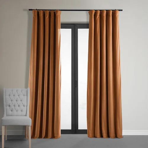 Miniatura 41 de HPD Half Price Drapes Cortinas Opacas Térmicas de Terciopelo Signature para Sala de Estar de 63 Pulgadas de Largo (1 Panel) con Bolsillo para Barra
