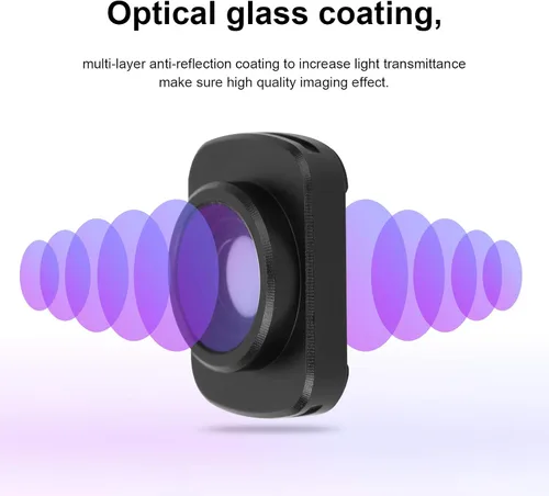 Miniatura 2 de Lente gran angular, lente de cámara anamórfica magnética de aleación de aluminio Lente gran angular de vidrio óptico para OSMO por defecto