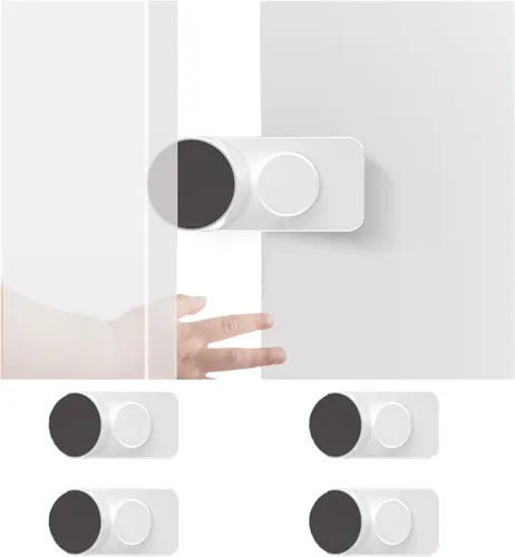CMINGJ Paquete de 4 topes de puerta ajustables para puerta, tope de puerta para puerta, protector de pellizco para dedos, tope de puerta giratorio