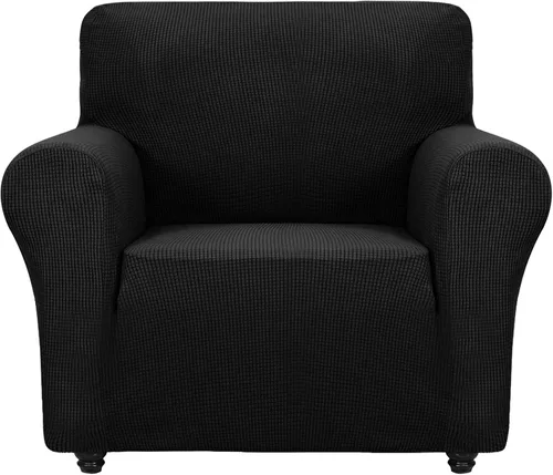 Miniatura 52 de ZNSAYOTX Funda súper elástica para silla (30"-47"), nuevas fundas de silla a rayas para sala de estar, aptas para perros y mascotas, protector