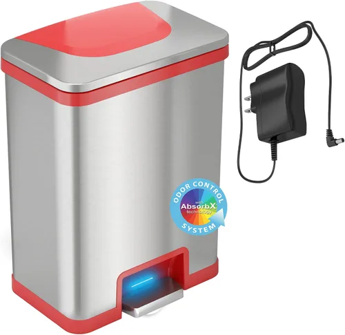 Miniatura 9 de TapCan - Bote de basura automático con sensor de un solo toque y desodorante, 13 galones/49 litros