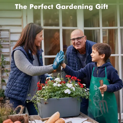 Miniatura 8 de RESTMO Tenedor de mano de jardinería resistente, tenedor de mano grueso para plantar o quitar plantas, girar el suelo, desmalezar y cultivar