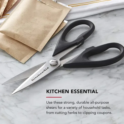 Miniatura 6 de KitchenAid Cortador de frutas clásico, tijeras con funda protectora, acero inoxidable, 8.72 pulgadas