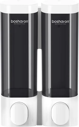 Miniatura 10 de Dispensador de jabón de ducha 2 en 1, dispensador de champú y acondicionador de cámara de 10.1 fl oz, dispensador de champú para ducha montado