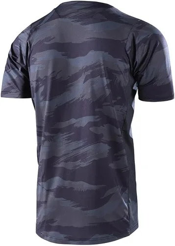 Miniatura 2 de Troy Lee Designs Camiseta de ciclismo MTB para bicicleta de montaña para hombre, Skyline SS Signature Camo (Hether BlackBlack), Hether NegroNegro