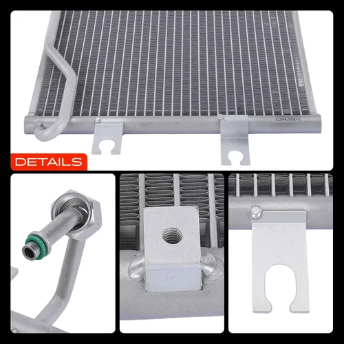Miniatura 9 de A-Premium Condensador de aire acondicionado compatible con Mazda 323 1990-1994, Miata 1990-1997, Protege 1990-1994