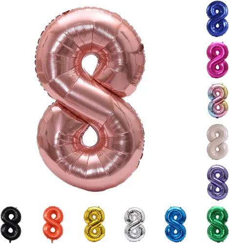 Miniatura 19 de YPSelected Globo grande de 32 pulgadas de helio con números 0-9 de papel de aluminio azul para cumpleaños, bodas y fiestas (Azul, 3)