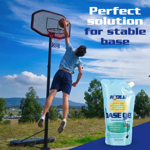 Miniatura 7 de BaseGel - Polímero para canasta de baloncesto y bases de aros de señalización para interiores y exteriores, reemplazo perfecto para arena y sacos
