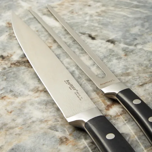 Miniatura 2 de Berghoff Antigua - Juego de cuchillos y tenedores para carne, acero inoxidable, hoja afilada, mango de PP, remaches triples