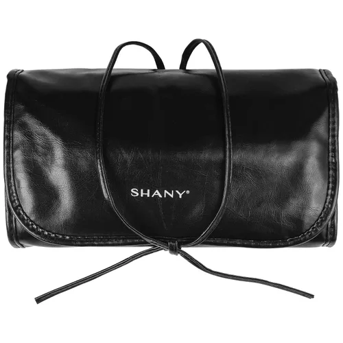 Miniatura 6 de Shany Juego de brochas con estuche de cuero, 24 unidades, Negro