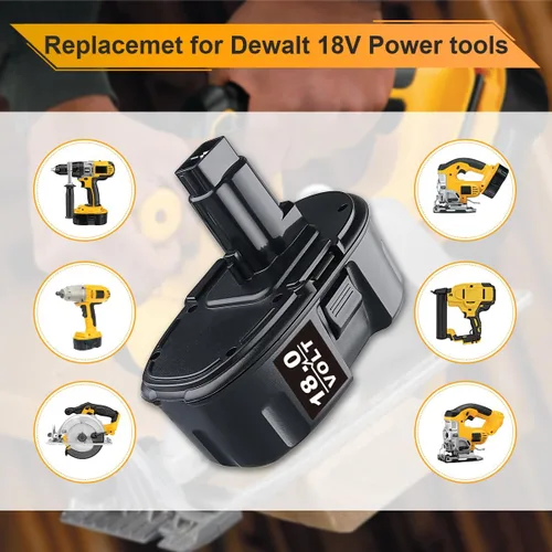 Miniatura 6 de Paquete de 2 herramientas eléctricas inalámbricas de 4.8Ah DC9096 Ni-MH compatibles con batería Dewalt de 18 V DC9099 DC9098 DW9099