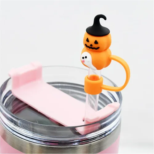 Miniatura 3 de Tapa de popote para copa Stanley, cubierta de popote compatible con vaso de 30 y 40 onzas con asa, tapas de puntas de popote reutilizables de 0.4