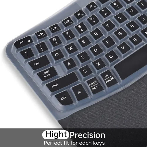 Miniatura 2 de Logitech Wave Keys MK670 Combo - Funda para teclado Logitech Wave Keys, funda protectora ergonómica inalámbrica para teclado, accesorios de piel